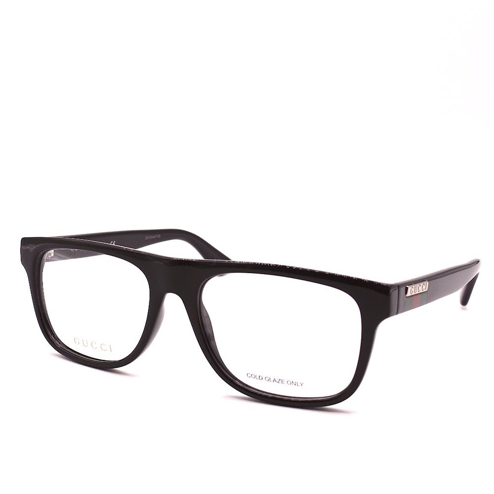 NEW GUCCI GG1117O 001 BLACK AUTHENTIC EYEGLASSES FRAME RX 56-17 - Picture 4 of 11